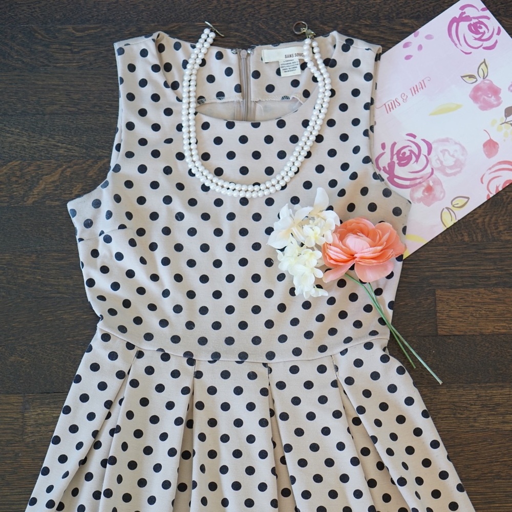 Polka Dot Skater Dress